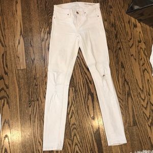 Blank NYC White and tan skinny jean